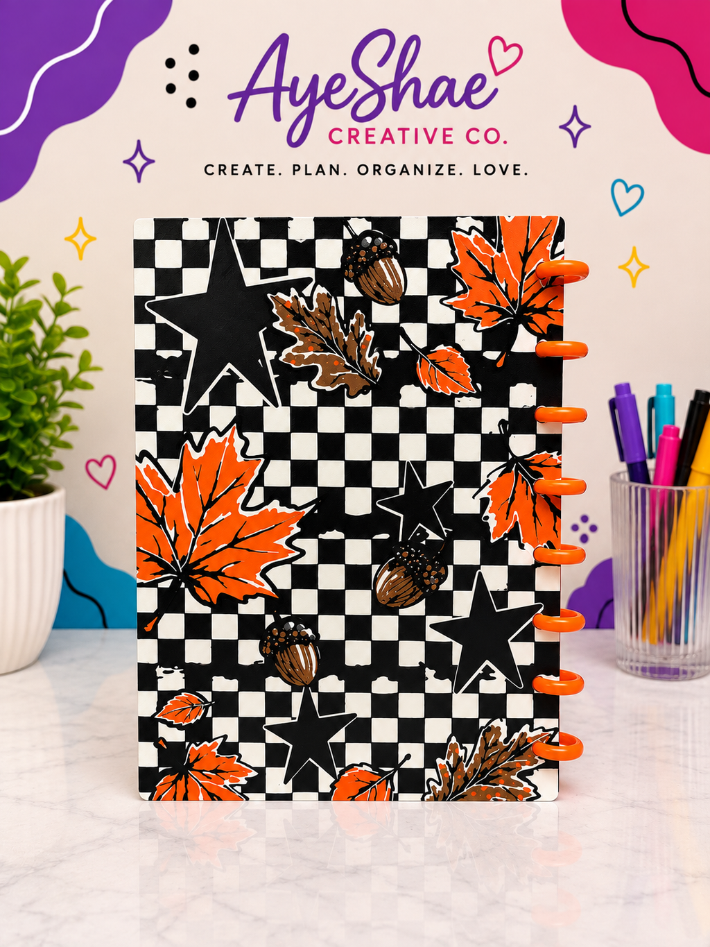 🍂 Cozy Critter Fall | A5 Disc-Bound Journal